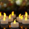 LED Tealight Flameless Candles with Batteries (24 Pack)