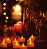 LED Tealight Flameless Candles with Batteries (24 Pack)