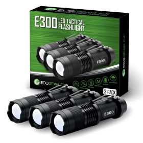 E300 - Small EDC Flashlight (Option: 3-Pack)